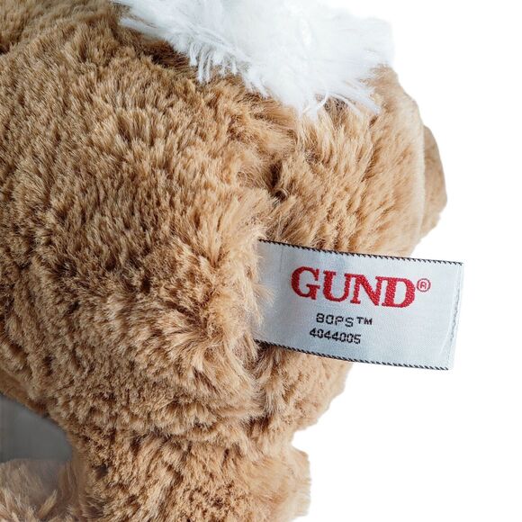 Gund Bops Bunny Rabbit Plush Stuffed Animal Toy Blue Bow Tie 4044005 Tan Brown - Picture 4 of 4